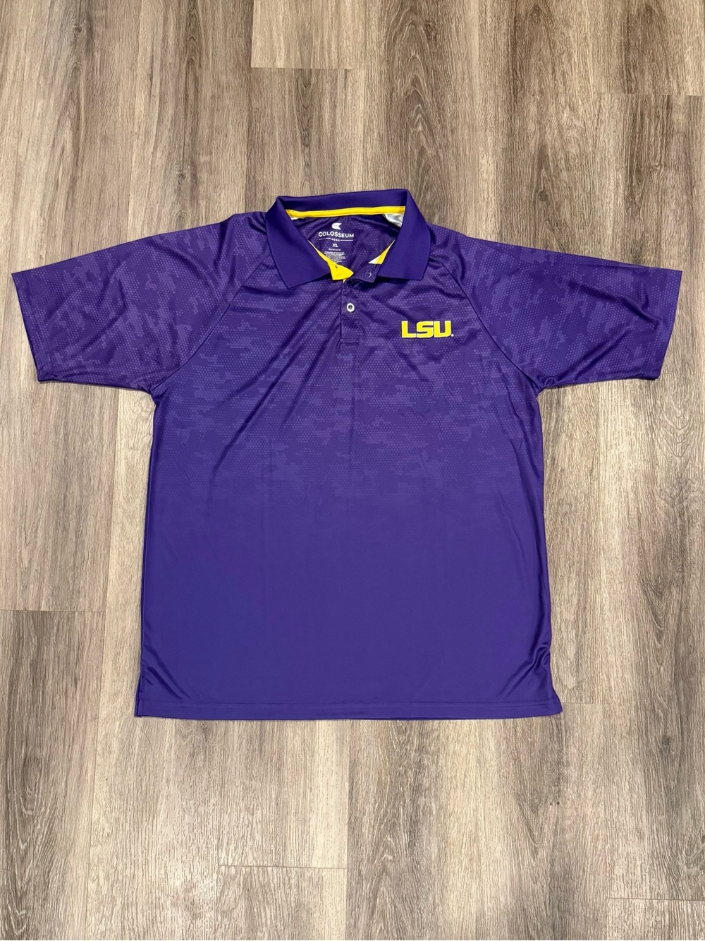 Colosseum LSU Collared Polo Shirts
